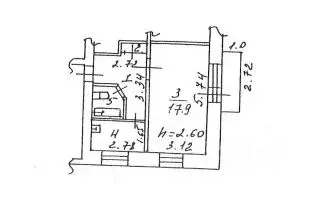 1-к кв. Кемеровская область, Новокузнецк Абагуровский разъезд мкр, ул. ... - Фото 2