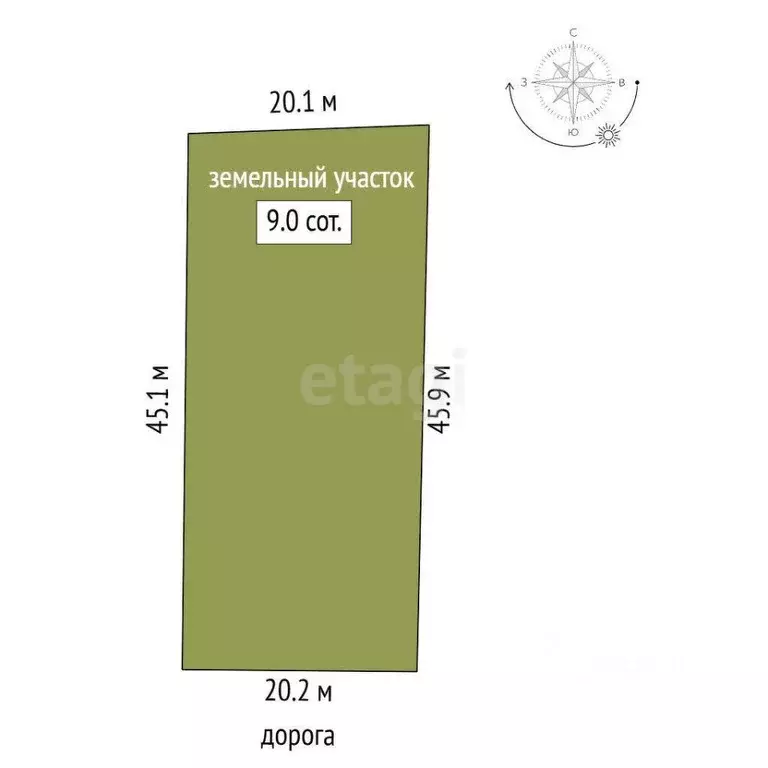 Участок в Ростовская область, Аксайский район, Рассветовское с/пос, ... - Фото 2