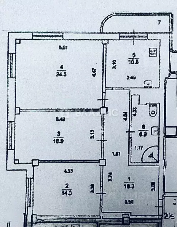 3-к кв. Московская область, Подольск ул. Свердлова, 32к1 (91.4 м) - Фото 2