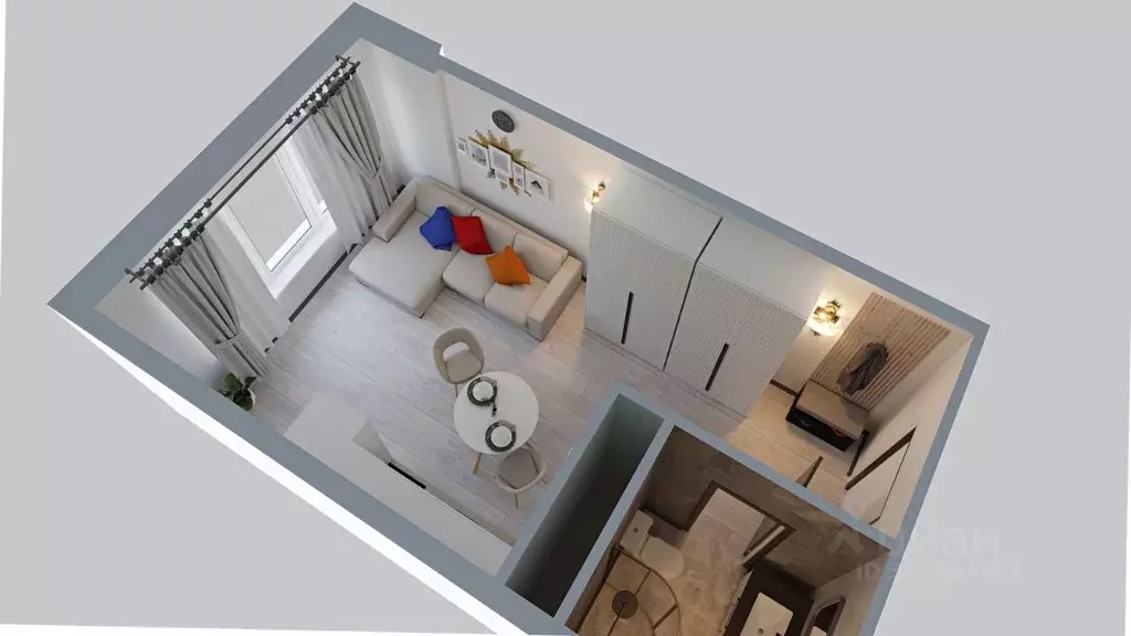 Студия Ставропольский край, Пятигорск ул. Ермолова, 28А (28.9 м) - Фото 2