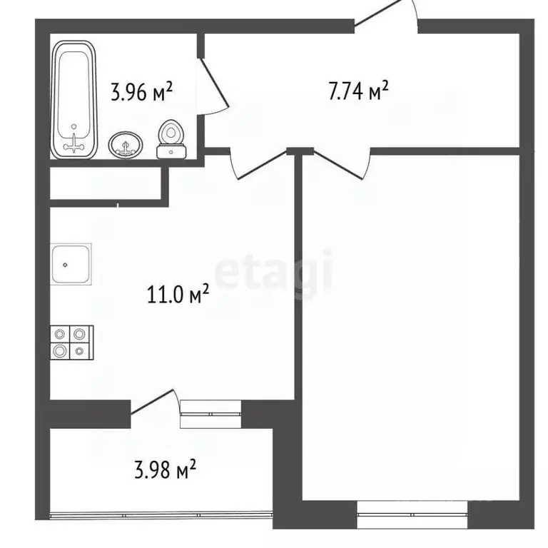 1-к кв. Мордовия, Саранск ул. Юрия Святкина, 4 (41.0 м) - Фото 1