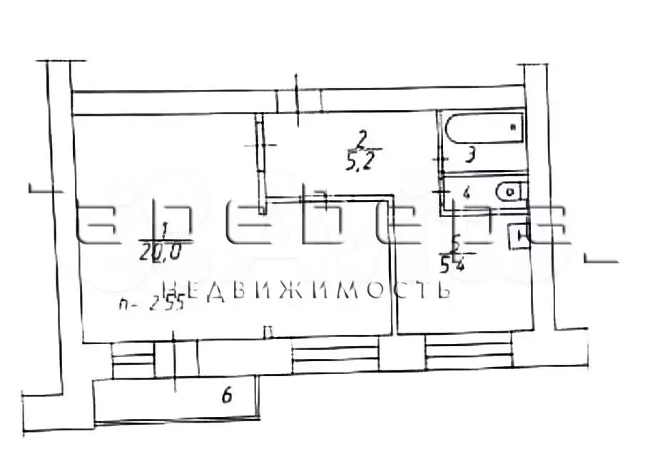 1-к. квартира, 34 м, 1/9 эт. - Фото 0