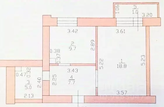 1-к кв. Татарстан, Казань ул. Адоратского, 4а (44.0 м) - Фото 2