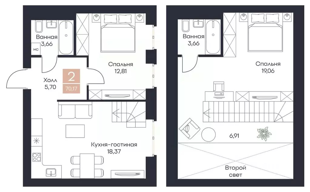 2-к кв. Рязанская область, Рязанский район, Полянское с/пос, с. Поляны ... - Фото 0