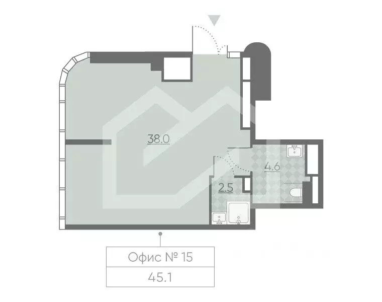 Торговая площадь в Москва Марк жилой комплекс, к1 (45 м) - Фото 2