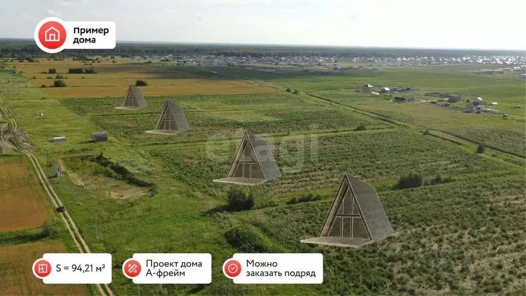 Участок в Тюменская область, Тюменский район, Воскресенье-1 ДНТ  (6.5 ... - Фото 0