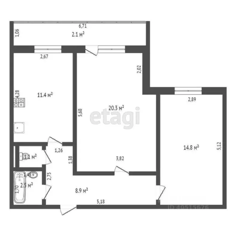 2-к кв. Татарстан, Альметьевск ул. Бигаш, 131 (88.1 м) - Фото 2