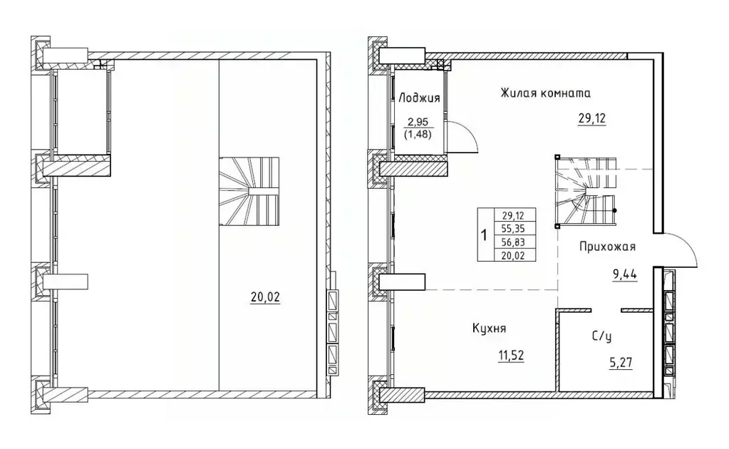 2-к кв. Приморский край, Владивосток ул. Сочинская, 17 (56.83 м) - Фото 0