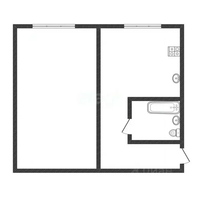 1-к кв. Алтайский край, Бийск Социалистическая ул., 36 (31.8 м) - Фото 1