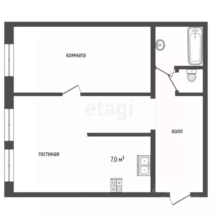 2-к кв. Ярославская область, Ярославль ул. Некрасова, 44Б (51.8 м) - Фото 2