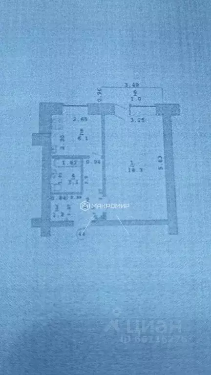 1-к кв. Пермский край, Очер Коммунистическая ул., 14 (33.0 м) - Фото 1