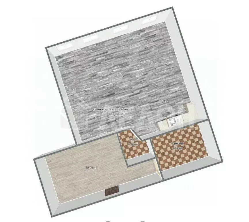 2-к кв. Омская область, Омск ул. Кирова, 4 (83.9 м) - Фото 2