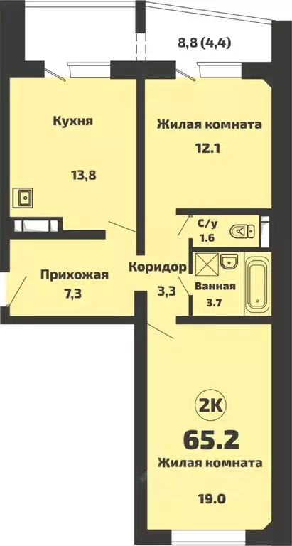 2-к кв. Новосибирская область, Новосибирский район, Станционный ... - Фото 0