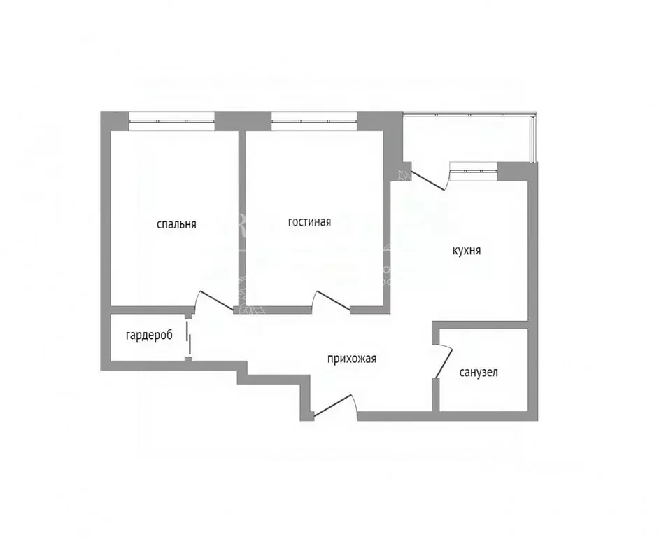 2-к кв. Москва Мантулинская ул., 9к3 (55.8 м) - Фото 1