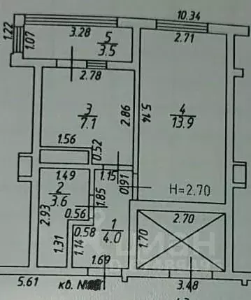 1-к кв. Краснодарский край, Анапа Парковая ул., 64Ак3 (32.0 м) - Фото 2