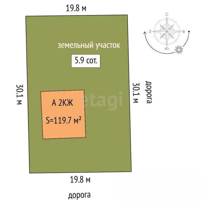 Дом в Тюмень, Заповедная улица (131 м) - Фото 1