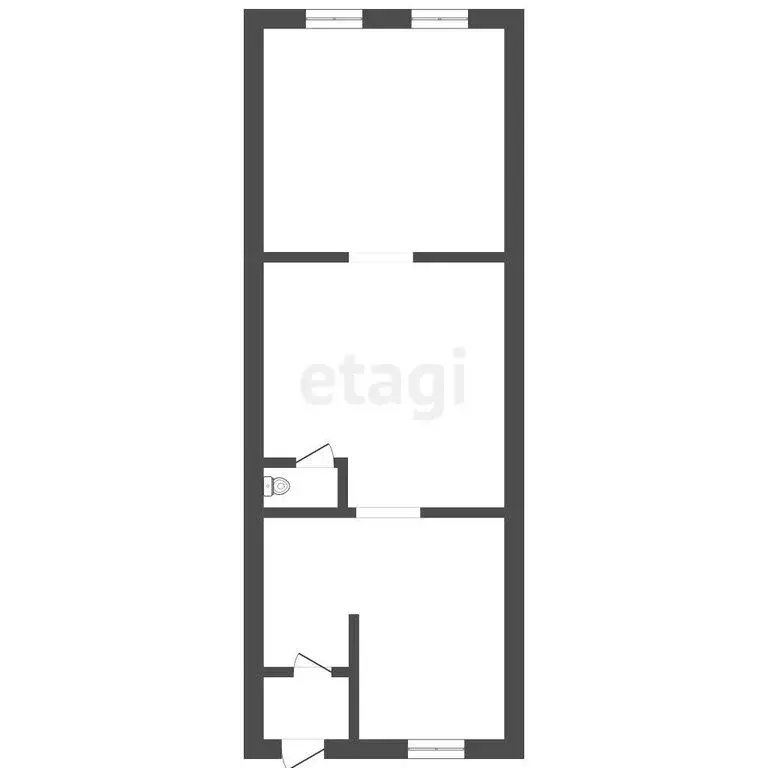 1-комнатная квартира: Томск, Береговая улица, 7 (34.7 м) - Фото 1