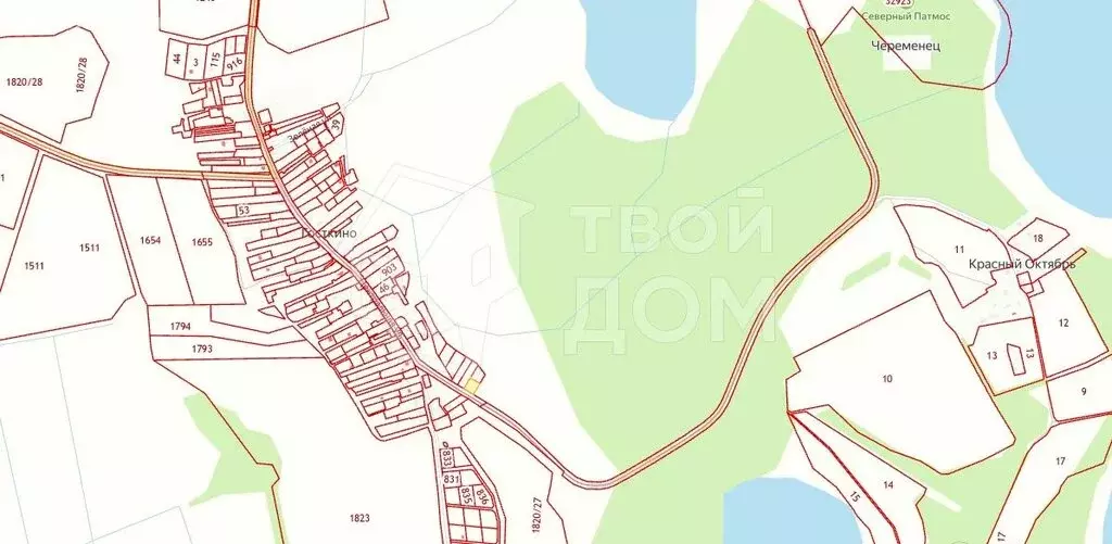 Участок в Скребловское сельское поселение, деревня Госткино (10 м) - Фото 2