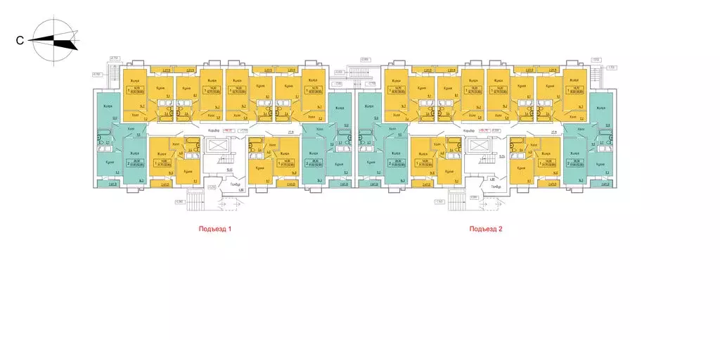 1-комнатная квартира: посёлок городского типа Сабурово, жилой комплекс ... - Фото 1