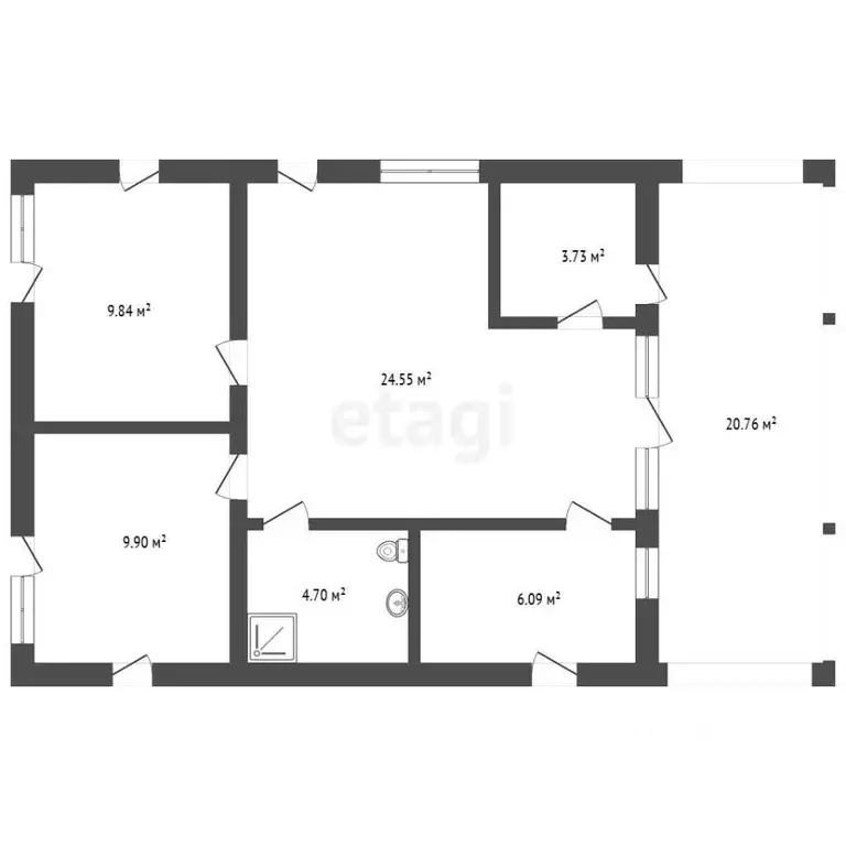 Дом в Крым, Симферопольский район, с. Доброе ул. Эльдара Халилова (85 ... - Фото 2