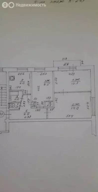 3-комнатная квартира: Калининград, Красноармейская улица, 11 (52 м) - Фото 0