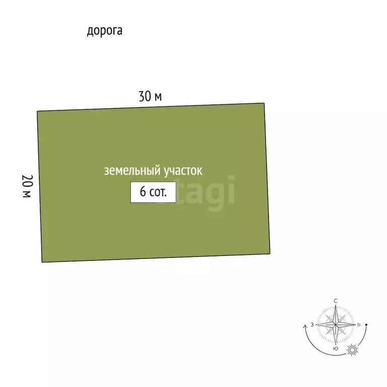 Участок в Каменское, Почтовый переулок, 8А (6 м) - Фото 1