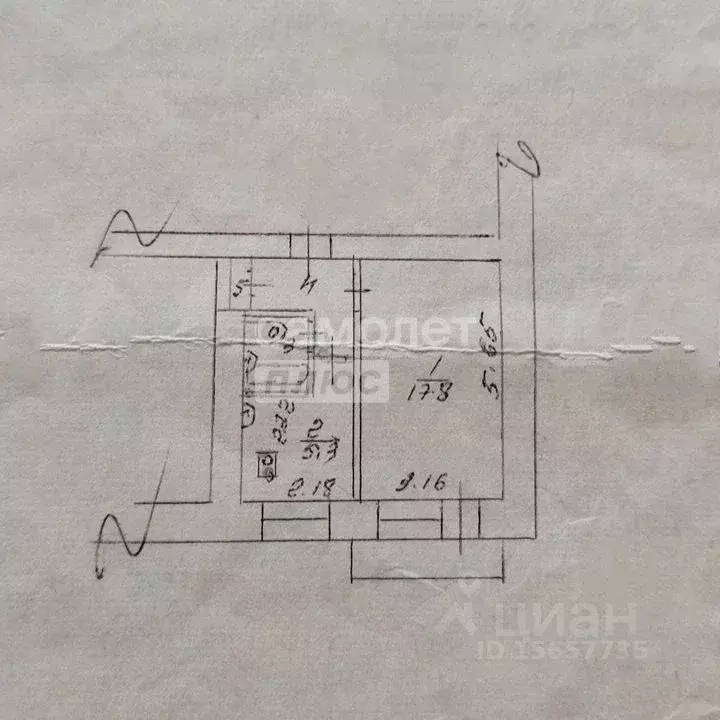 1-к кв. Омская область, Омск Привокзальный мкр, ул. Академика Павлова, ... - Фото 2