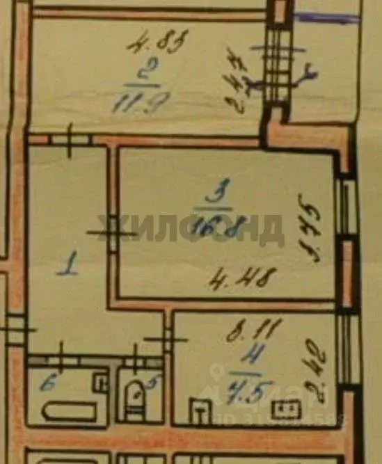 2-к кв. Томская область, Томск Киевская ул., 96 (47.5 м) - Фото 0