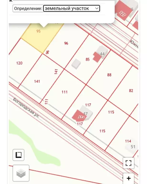 Участок в Нижегородская область, Богородск Южная ул. (10.0 сот.) - Фото 1