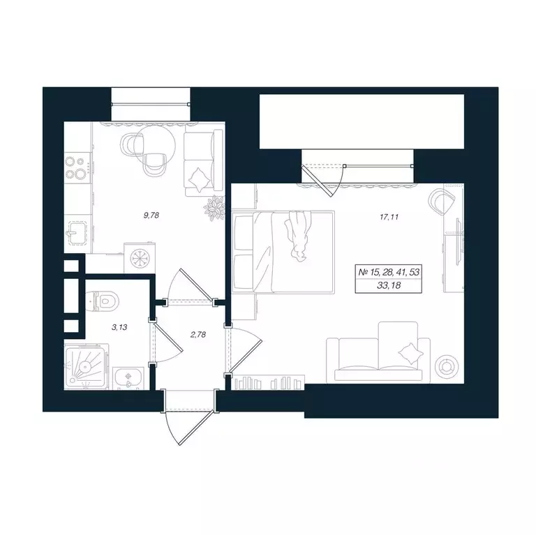 1-к кв. Ленинградская область, Выборгский район, Рощино пгт ул. ... - Фото 1