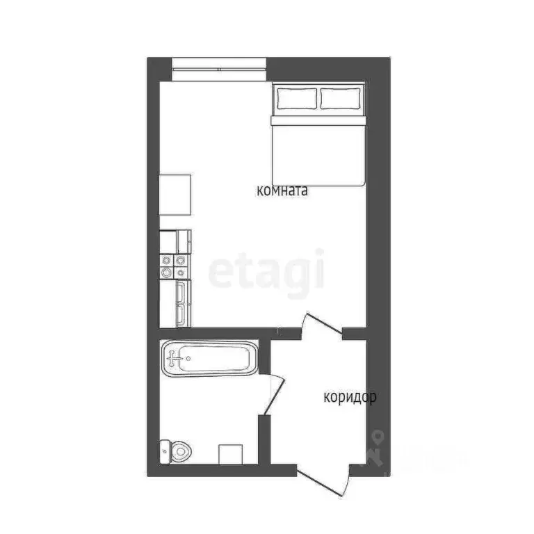 Комната Коми, Ухта муниципальный округ, Водный пгт пер. Пионерский, 3 ... - Фото 2