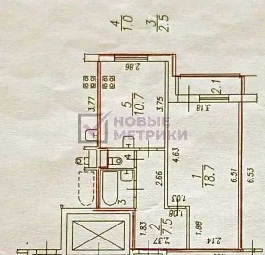 1-к кв. Санкт-Петербург пос. Парголово, ул. Первого Мая, 107к1 (40.4 ... - Фото 1