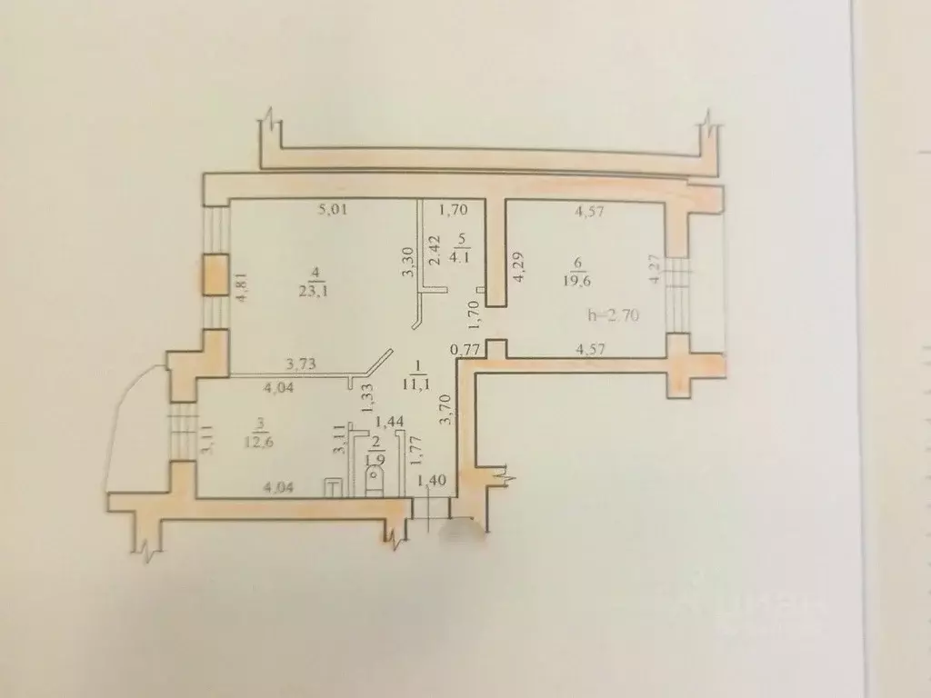 2-к кв. Хабаровский край, Хабаровск Волочаевская ул., 124 (72.4 м) - Фото 2