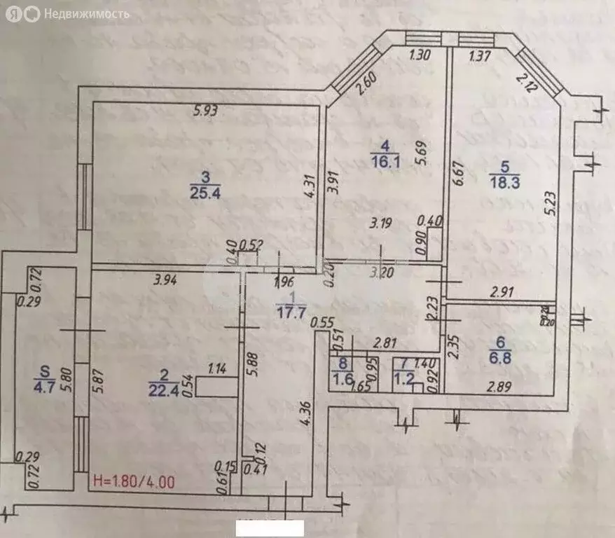 3-комнатная квартира: Анапа, бульвар Евскина, 5к2 (114.2 м) - Фото 0