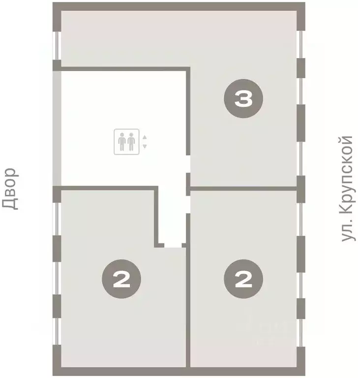 2-к кв. Омская область, Омск  (65.48 м) - Фото 1