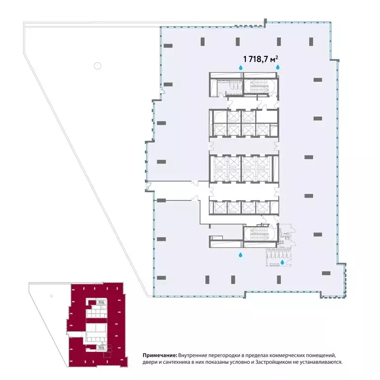 Офис (1718.7 м) - Фото 1