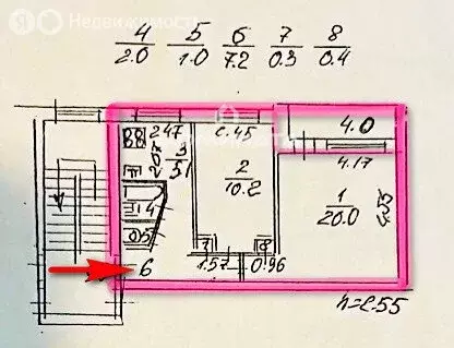 2-комнатная квартира: Санкт-Петербург, улица Добровольцев, 26 (46.3 м) - Фото 2