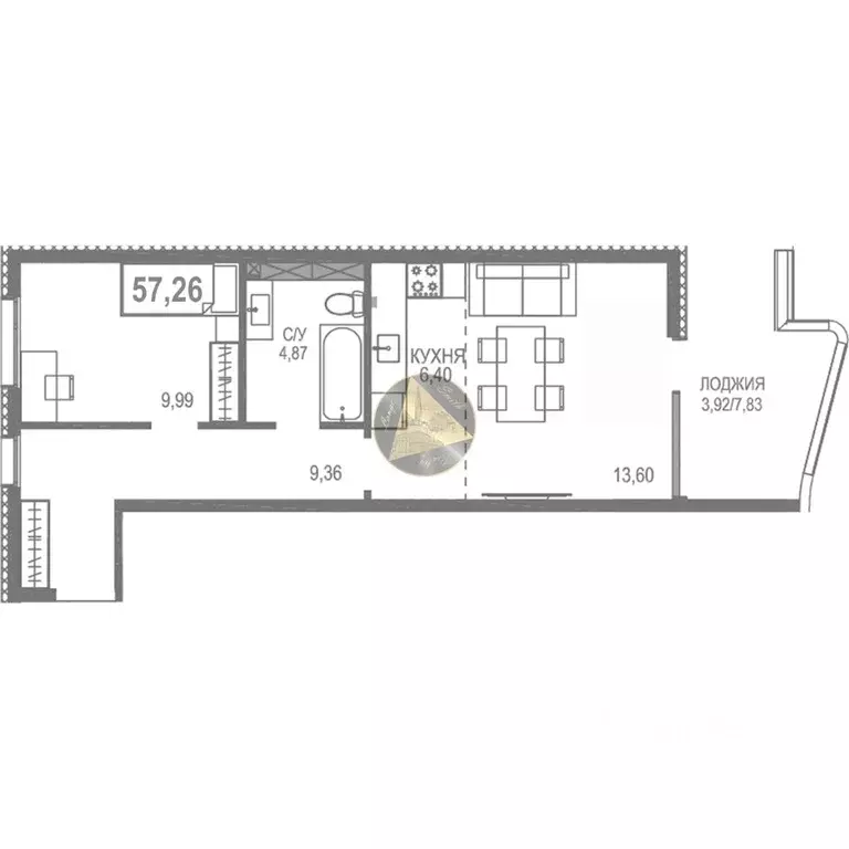 1-к кв. Крым, Сакский район, Лесновское с/пос, с. Прибрежное ул. ... - Фото 2