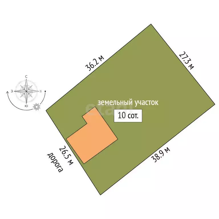 Дом в село Упорово, улица Чивилёва (80 м) - Фото 1