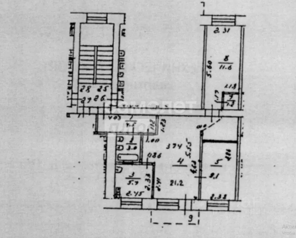 3-к кв. Костромская область, Кострома Советская ул., 100 (56.3 м) - Фото 1
