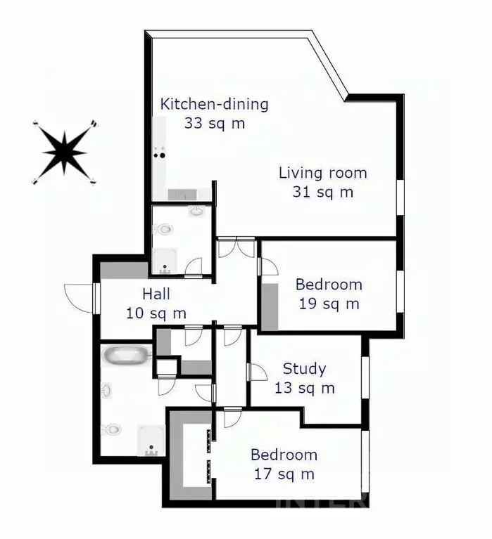 4-к кв. Москва ул. Шаболовка, 10к1 (156.0 м) - Фото 1