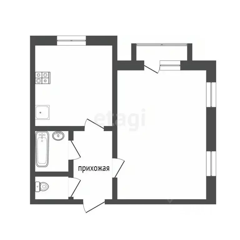 1-к кв. Белгородская область, Белгород ул. Костюкова, 36а (37.5 м) - Фото 0