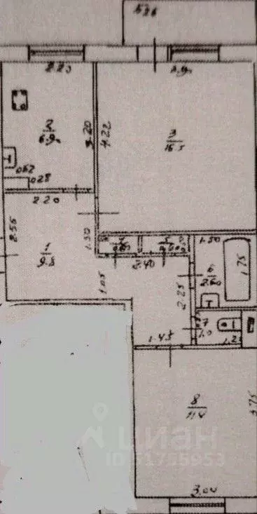 2-к кв. Ульяновская область, Ульяновск Кузоватовская ул., 42А (49.4 м) - Фото 1