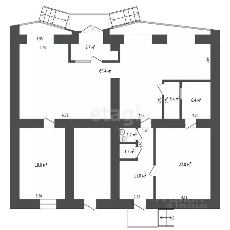 Торговая площадь в Тюменская область, Тюмень ул. Мельникайте, 100 (138 ... - Фото 2