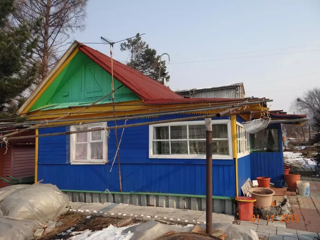 Дом в Хабаровский край, Хабаровск Железнодорожный райисполком СНТ, 113 ... - Фото 1