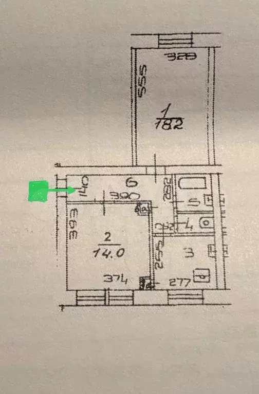 2-к. квартира, 52,5 м, 1/5 эт. - Фото 0