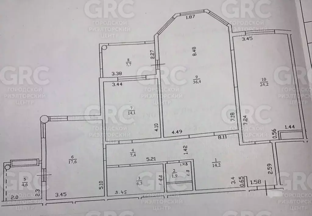 3-к кв. Краснодарский край, Сочи Центральный мкр, ул. Войкова, 35 ... - Фото 1