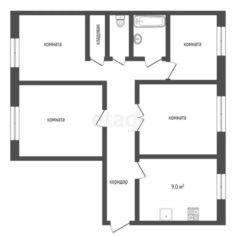 4-к кв. Ростовская область, Таганрог ул. Сергея Лазо, 7-1 (69.4 м) - Фото 2