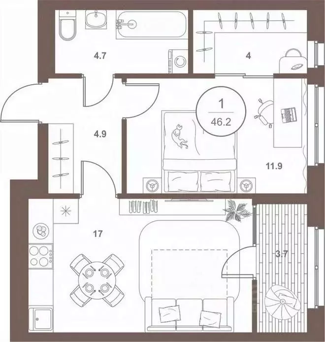 1-к кв. Пензенская область, Пенза Арбеково жилрайон, Дальнее Арбеково ... - Фото 1