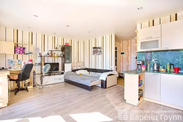 Квартира-студия, 35м, 5/5эт. - Фото 1